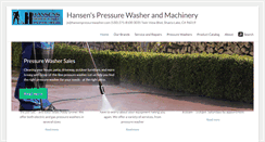 Desktop Screenshot of hansenpressurewasher.com